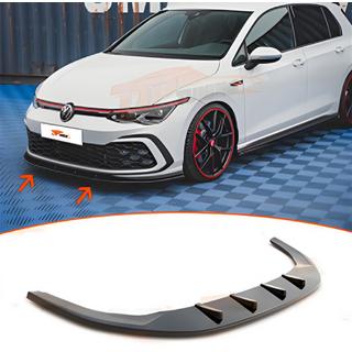 Front Lip Spoiler DPT (für GTI, Schwarz Glanz) Volkswagen Golf 8 2019- Foto 1