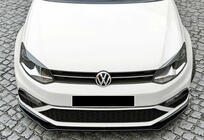 Volkswagen Polo 2010-2017 Front Lip Spoiler DPT (für GTI, 2014-2017, Schwarz Glanz) Foto 4