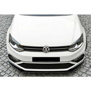 Front Lip Spoiler DPT (für GTI, 2014-2017, Schwarz Glanz) Volkswagen Polo 2010-2017 Foto 4