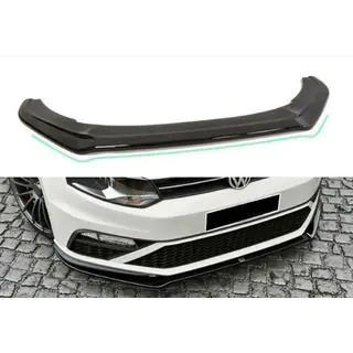 Front Lip Spoiler DPT (für GTI, 2014-2017, Schwarz Glanz) Foto 1