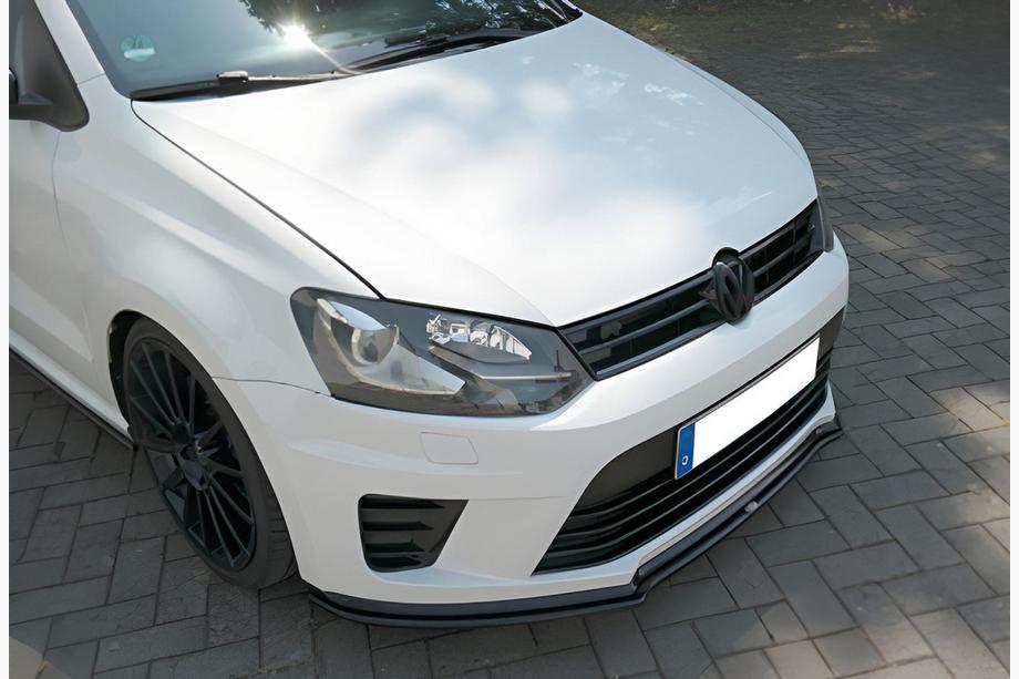 Volkswagen Polo 2010-2017 Frontlippe DPT V-1 (Schwarz Glanz) Image