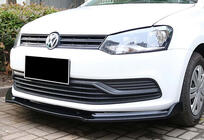 Volkswagen Polo 2010-2017 Frontlippe DPT V-2 (Schwarz Glanz) Foto 4