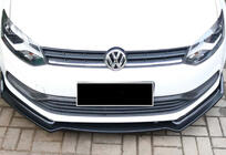 Volkswagen Polo 2010-2017 Frontlippe DPT V-2 (Schwarz Glanz) Foto 5