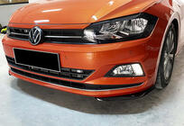 Volkswagen Polo 2017- Frontlippe DPT V-2 (Schwarz Glanz) Foto 1