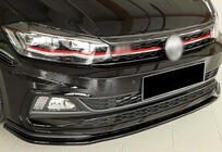 Volkswagen Polo 2017- Frontlippe DPT V-1 (für GTI, Schwarz Glanz) Foto 1