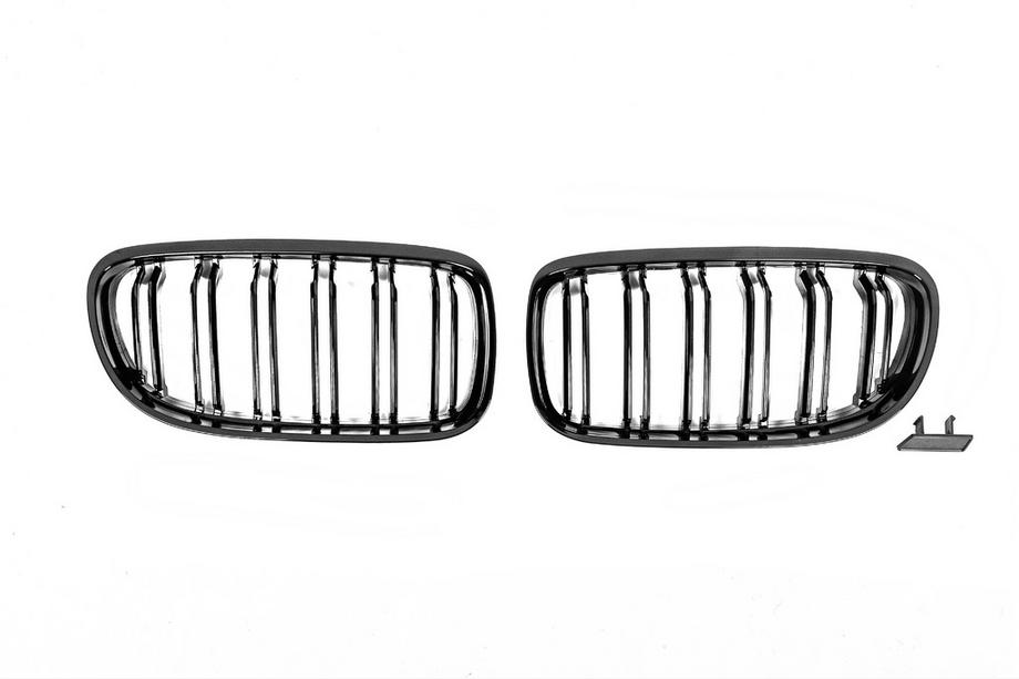 BMW 3 Series E90/E91 2005-2011 M-Look Nieren (2008-2011, Schwarz Glanz) Foto 3