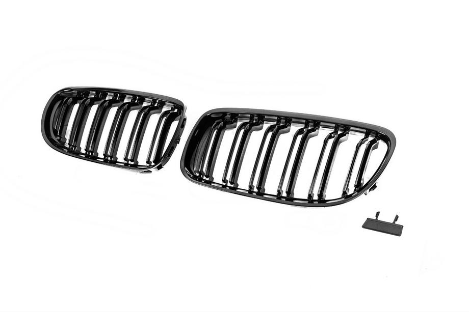 BMW 3 Series E90/E91 2005-2011 M-Look Nieren (2008-2011, Schwarz Glanz) Foto 4