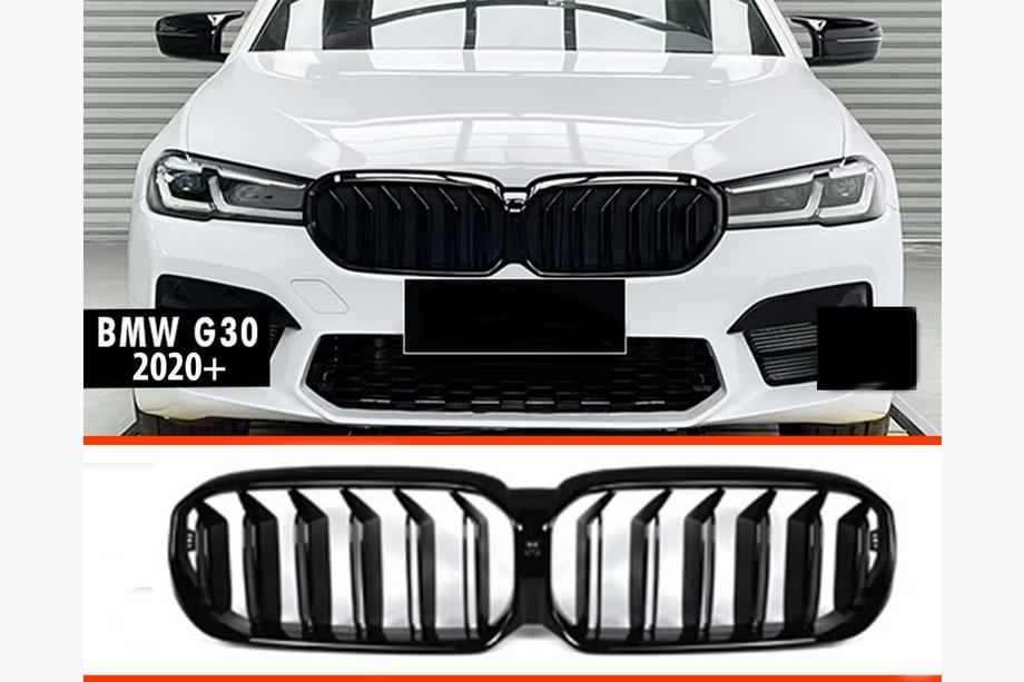 BMW 5er G30/G31 2017–2023 Nieren-Kühlergrill M-Look (2021-2023, Schwarz Hochglanz) M-Look V3 Nieren (2021-2023, Schwarz Glanz) Foto 3