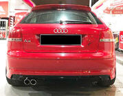 Audi A3 2003-2012 Heckdiffusor DPT (2005-2008, Coupe, Schwarz Glanz) Foto 1