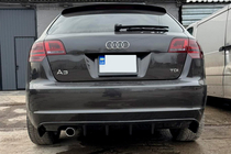Audi A3 2003-2012 Heckdiffusor DPT (2008-2010, Schwarz Glanz) Foto 6