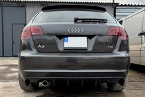 Audi A3 2003-2012 Heckdiffusor DPT (2008-2010, Schwarz Glanz) Foto 1