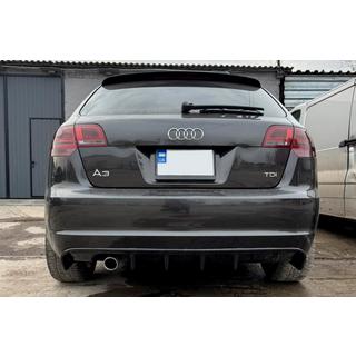 Heckdiffusor DPT (2008-2010, Schwarz Glanz) Audi A3 2003-2012 Foto 1