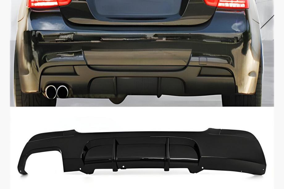 BMW 3 Series E90/E91 2005-2011 Heckdiffusor DPT V-2 (für E90 M-Sport, Schwarz Glanz) Image
