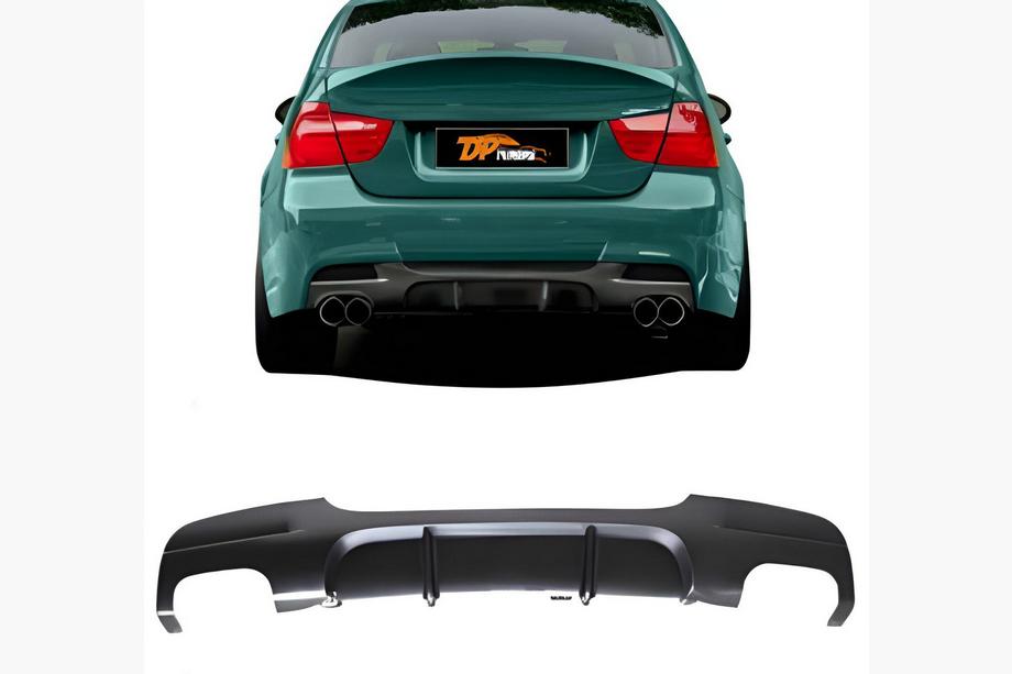BMW 3 Series E90/E91 2005-2011 Heckdiffusor DPT V-3 (für E90 M-Sport, Schwarz Glanz) Image