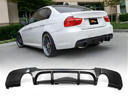 BMW 3 Series E90/E91 2005-2011 Heckdiffusor DPT V-4 (für E90 M-Sport, Schwarz Glanz) Foto 1