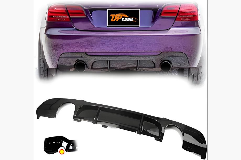 BMW 3 Series E90/E91 2005-2011 Heckdiffusor DPT V-6 (für E90 M-Sport, Schwarz Glanz) Image