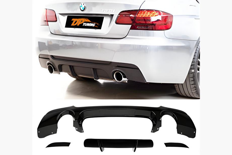 BMW 3 Series E92/E93 2006–2013 Heckdiffusor DPT (für E92 M-Sport, Schwarz Glanz) Image