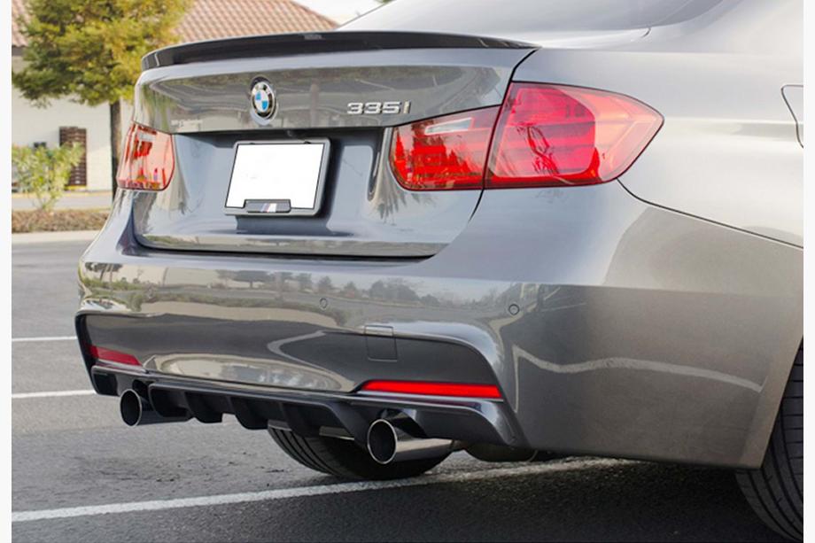BMW 3 Series F30/F31 2012-2019 Heckdiffusor DPT V-4 (für M-Performance, Schwarz Glanz) Image