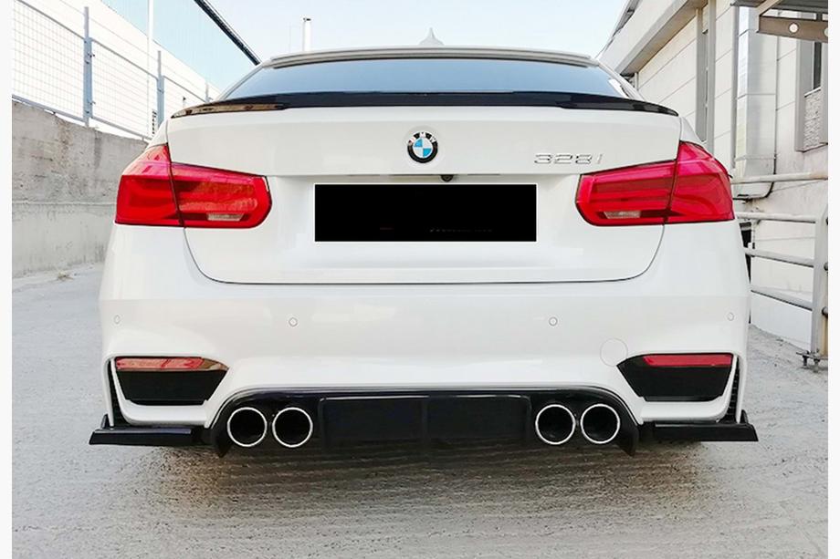 BMW 3 Series F30/F31 2012-2019 Heckdiffusor DPT V-6 (für M3, Schwarz Glanz) Image