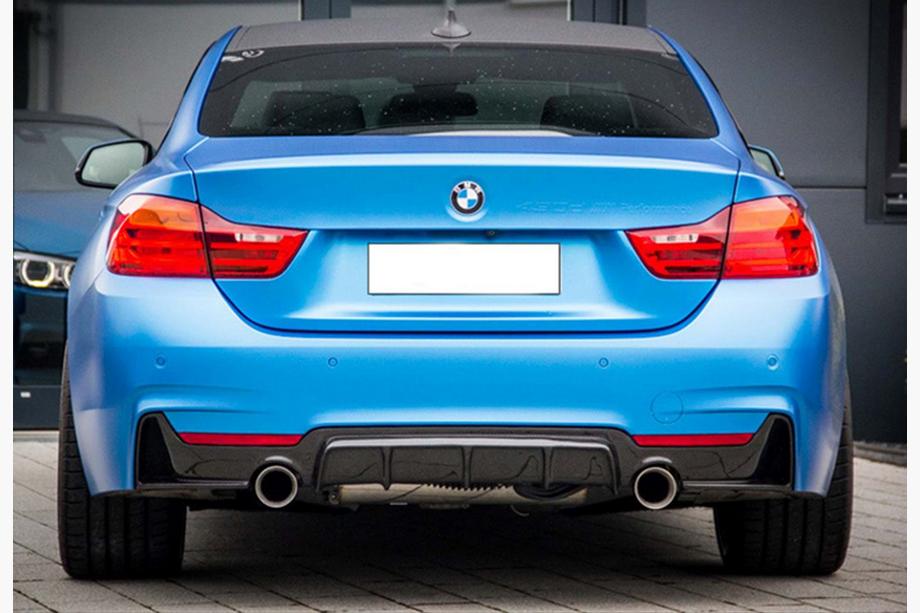 BMW 4 Series F32/F33/F36 2012-2020 Heckdiffusor DPT V-1 (für M-Performance, Schwarz Glanz) Image