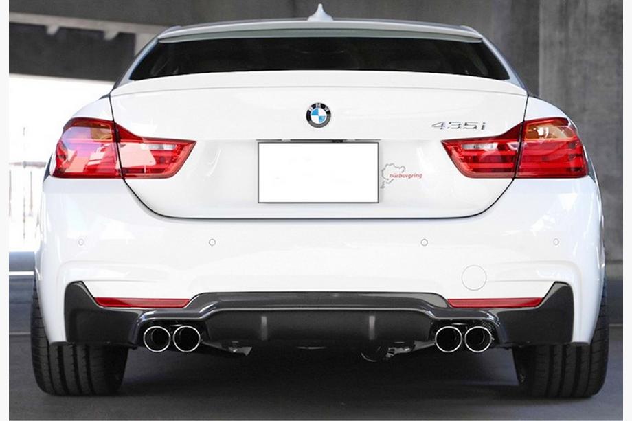 BMW 4 Series F32/F33/F36 2012-2020 Heckdiffusor DPT V-2 (für M-Performance, Schwarz Glanz) Foto 1