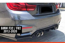 BMW 4 Series F32/F33/F36 2012-2020 Heckdiffusor DPT V-4 (für M-4 Vorstainer, Schwarz Glanz) Foto 1