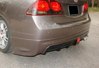 Honda Civic Sedan VIII 2006-2011 Heckdiffusor DPT V-2 (Schwarz Glanz) Foto 1