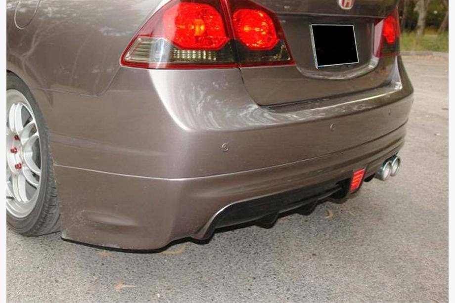 Honda Civic Sedan VIII 2006-2011 Heckdiffusor DPT V-2 (Schwarz Glanz) Image