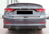 Hyundai Elantra (AD) 2015-2020 Heckdiffusor DPT V-1 (Schwarz Glanz) Foto 3