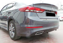 Hyundai Elantra (AD) 2015-2020 Heckdiffusor DPT V-1 (Schwarz Glanz) Foto 1
