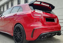 Mercedes A-class W176 2012-2018 Heckdiffusor DPT (2012-2015, für Brabus, Schwarz Glanz) Foto 4