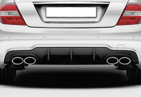 Mercedes C-class W204 2007-2015 Heckdiffusor DPT (2011-2014, für AMG SD, Schwarz Glanz) Foto 1