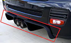 Mini Clubman R55/R56 2007-2014 Heckdiffusor DPT R56 (Schwarz Glanz) Foto 1