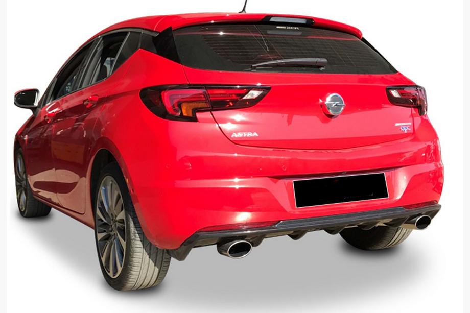 Opel Astra K 2016-2021 Heckdiffusor DPT V-3 (HB, Schwarz Glanz) Image