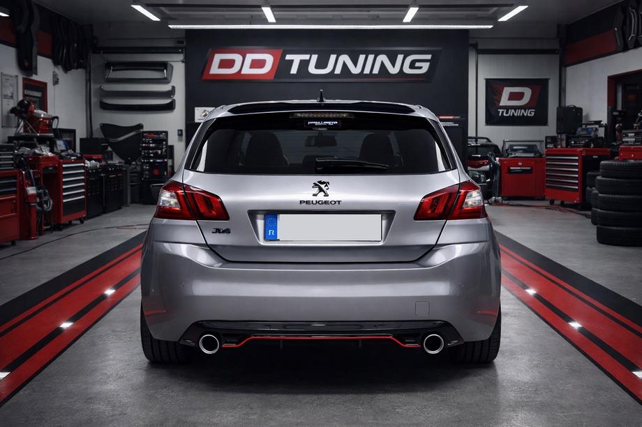 Peugeot 308 2014-2021 Heckdiffusor DPT (HB, Schwarz Glanz) Image