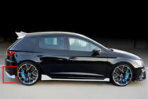 Seat Leon 2013-2020 Heckdiffusor DPT V-2 (2013-2016, Schwarz Glanz) Foto 1