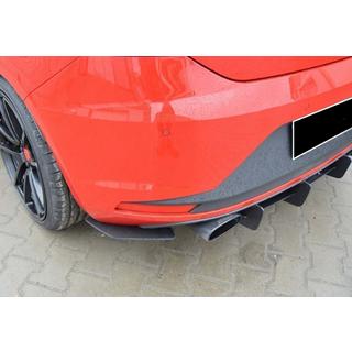Heckdiffusor DPT V-6 (2013-2016, Schwarz Glanz) Seat Leon 2013-2020 Foto 4