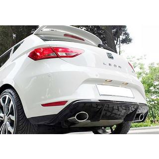 Heckdiffusor DPT V-7 (2013-2016, Schwarz Glanz) Seat Leon 2013-2020 Foto 1