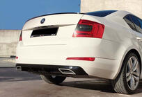 Skoda Octavia III A7 2013-2019 Heckdiffusor DPT V-4 (LB, Schwarz Hochglanz) Foto 2