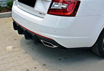 Skoda Octavia III A7 2013-2019 Heckdiffusor DPT V-5 (LB, Schwarz matt) Foto 3