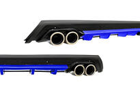Universal Heckdiffusor DPT V-11 (ABS) (Blau + Schwarz Glanz) Foto 1