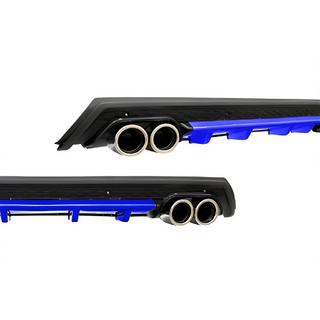 Universal Heckdiffusor DPT V-11 (ABS) (Blau + Schwarz Glanz)