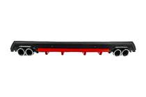 Universal Heckdiffusor DPT V-13 (ABS) (Rot+Schwarz Glanz) Foto 1