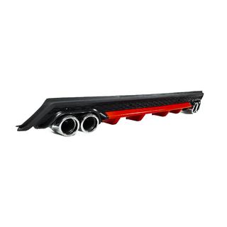 Universal Heckdiffusor DPT V-13 (ABS) (Rot+Schwarz Glanz) Foto 3