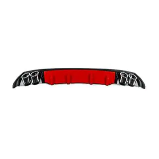 Universal Heckdiffusor DPT V-13 (ABS) (Rot+Schwarz Glanz) Foto 4
