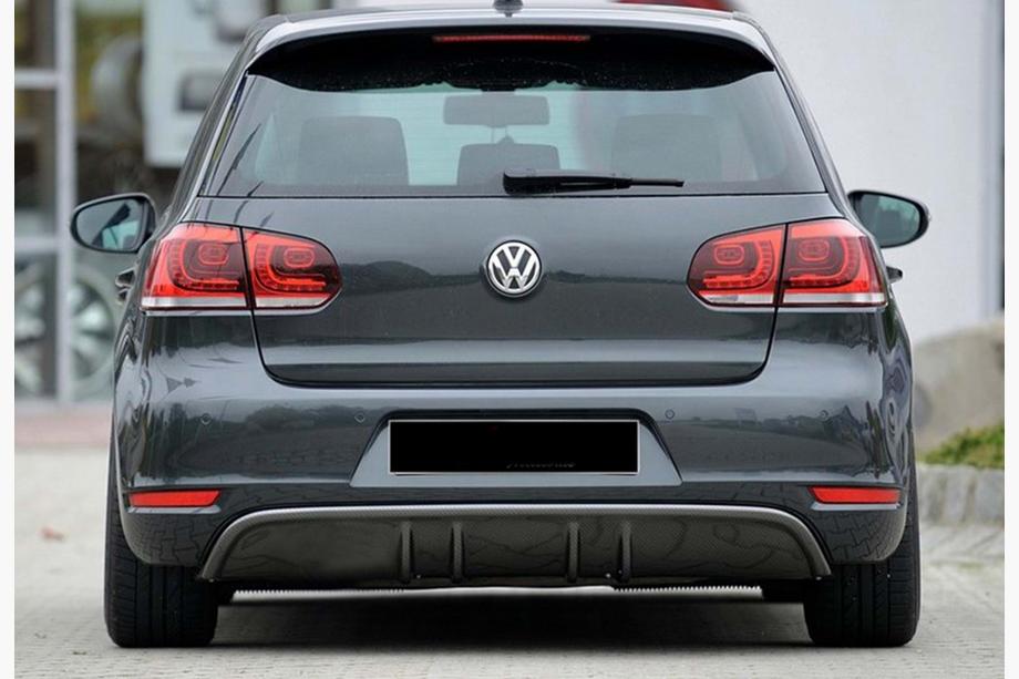 Volkswagen Golf 6 2008-2014 Heckdiffusor DPT V-3 (für GTI, Schwarz Glanz) Image