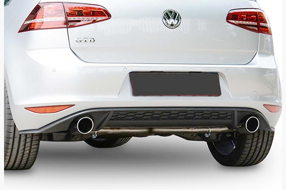 Volkswagen Golf 7/E-Golf 2012-2020 Heckdiffusor DPT V-2 (für GTI, 2012-2017, Schwarz Glanz) Image