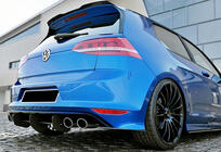 Volkswagen Golf 7/E-Golf 2012-2020 Heckdiffusor DPT V-4 (für R / R-Line, 2012-2019, Schwarz Matt) Foto 2