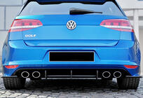 Volkswagen Golf 7/E-Golf 2012-2020 Heckdiffusor DPT V-4 (für R / R-Line, 2012-2019, Schwarz Matt) Foto 4