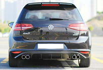 Volkswagen Golf 7/E-Golf 2012-2020 Heckdiffusor DPT V-6 (2012-2017, Schwarz Glanz) Foto 4